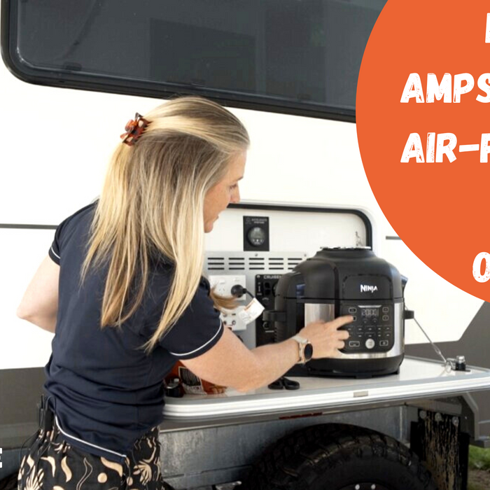 How many amps does an airfryer use when off grid?