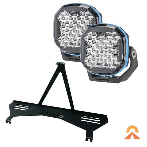 Accelerate Off-Grid Touring 4WD Accessories Spotlight Mount – LC300 Series – Behind Grille