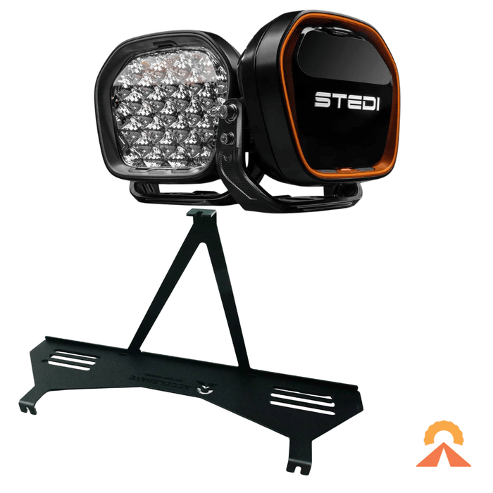 Accelerate Off-Grid Touring 4WD Accessories Spotlight Mount – LC300 Series – Behind Grille