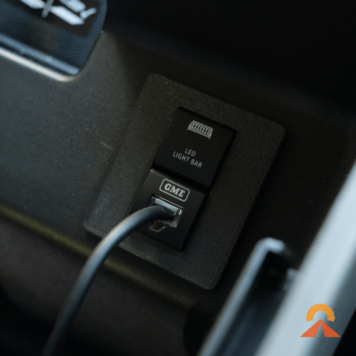 Accelerate Off-Grid Touring Accessory Switch Panel 2 Gang – Chevrolet Silverado 1500 – Cooler Box