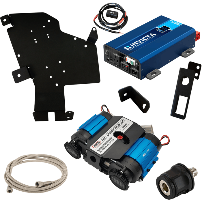 Accelerate Off-Grid Touring Bracket + Inverter + Brushed Compressor Kit Compressor/Inverter Bracket - Prado 250 Series - Rear Quarter Panel