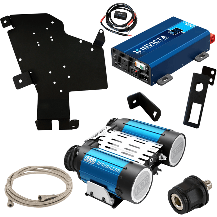 Accelerate Off-Grid Touring Bracket + Inverter + Brushless Compressor Kit Compressor/Inverter Bracket - Prado 250 Series - Rear Quarter Panel