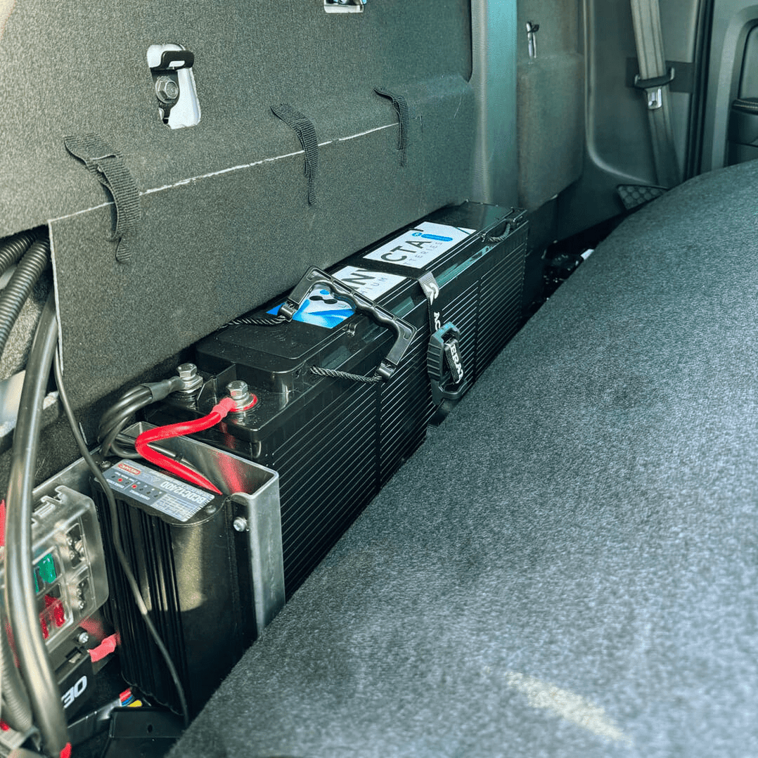 Behind-Seat Slimline Dual Battery System Kit Ford Ranger & Mazda BT50 ...