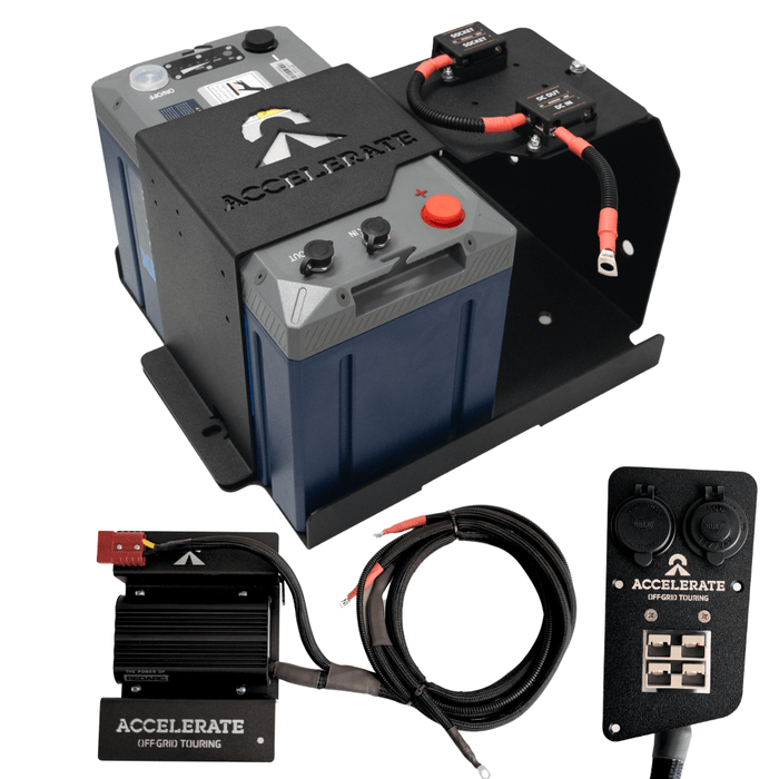 Accelerate Off-Grid Touring DIY Kits Dual Battery - LC300 Series - Under Bonnet