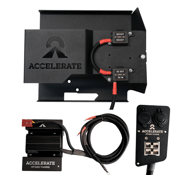 Accelerate Off-Grid Touring DIY Kits Dual Battery - LC300 Series - Under Bonnet