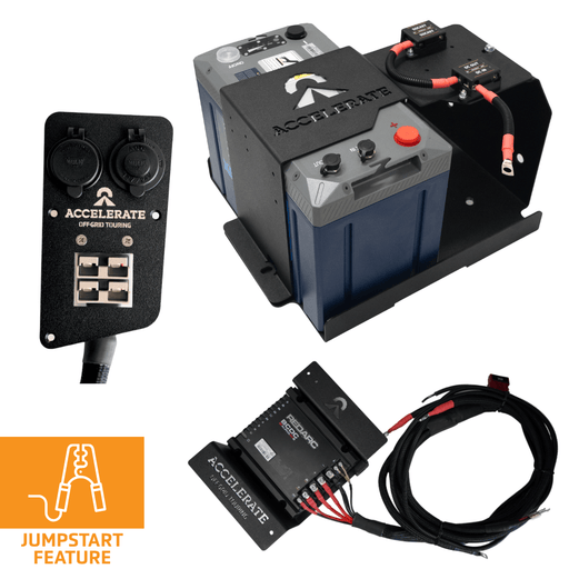 Accelerate Off-Grid Touring DIY Kits Dual Battery - LC300 Series - Under Bonnet - With Jumpstart Feature