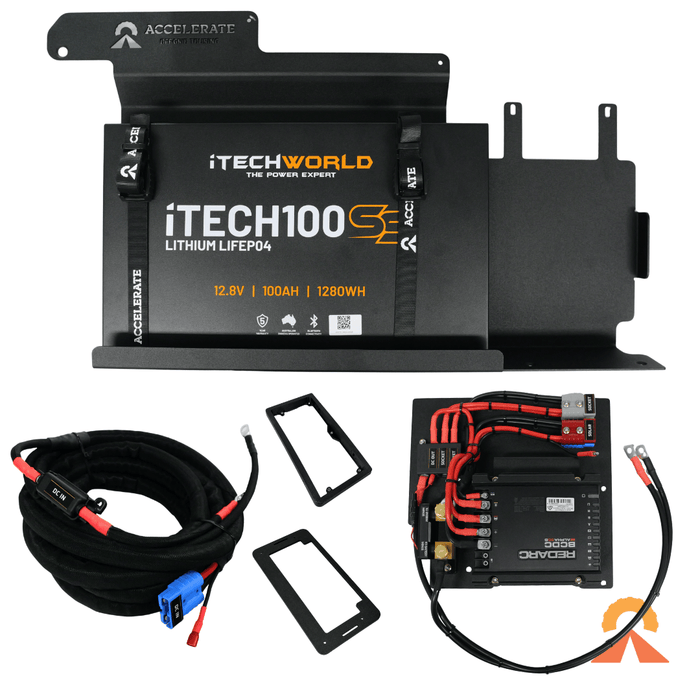 Accelerate Off-Grid Touring DIY Kits Dual Battery - Next-Gen & Super Duty Ford Ranger - Behind Seat