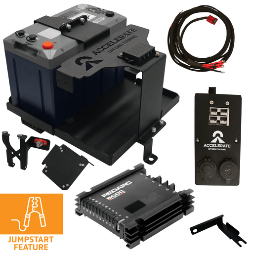 Accelerate Off-Grid Touring DIY Kits Dual Battery - Prado 250 Series - Under Bonnet - Jumpstart Feature