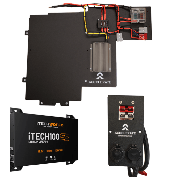 Accelerate Off-Grid Touring DIY Kits Dual Battery - Prado LC250 Series - Under Floor