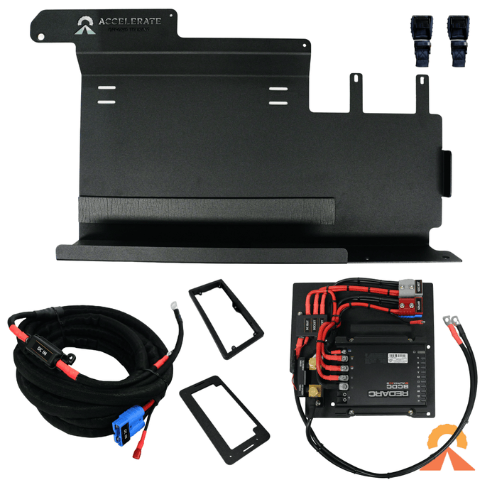 Accelerate Off-Grid Touring DIY Kits No Battery / REDARC Classic 25A Dual Battery - Next-Gen & Super Duty Ford Ranger - Behind Seat
