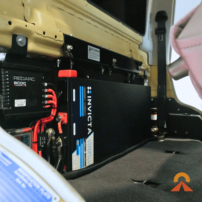 Accelerate Off-Grid Touring Dual Battery - Behind Seat Dual Battery – 79 Series LandCruiser – 100/200Ah Behind Seat - With Jumpstart Feature