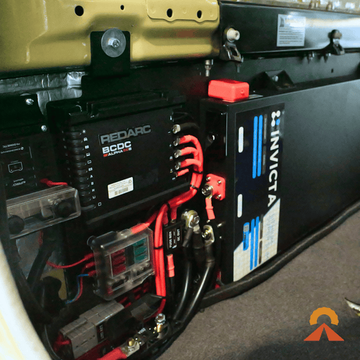 Accelerate Off-Grid Touring Dual Battery - Behind Seat Dual Battery – 79 Series LandCruiser – 100/200Ah Behind Seat - With Jumpstart Feature
