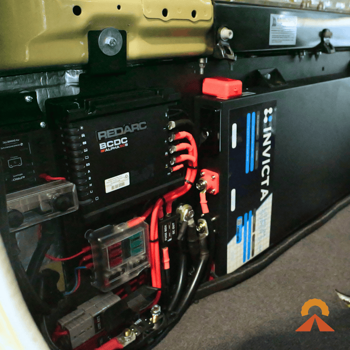 Accelerate Off-Grid Touring Dual Battery - Behind Seat Dual Battery – 79 Series LandCruiser – 100/200Ah Behind Seat - With Jumpstart Feature