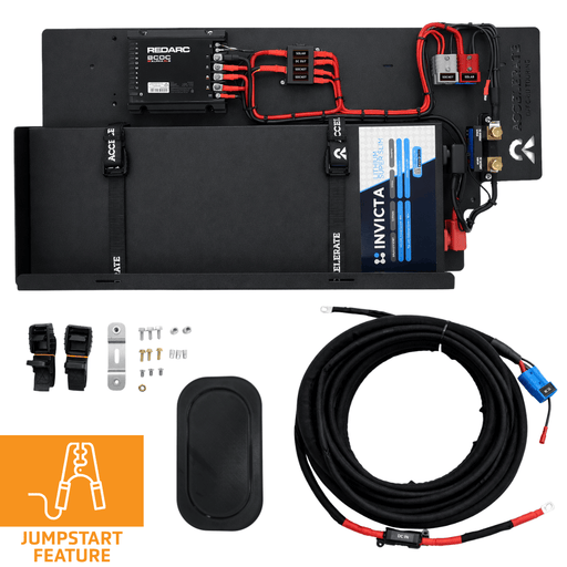 Accelerate Off-Grid Touring Dual Battery - N80 Hilux - Behind Seat - Jumpstart Feature
