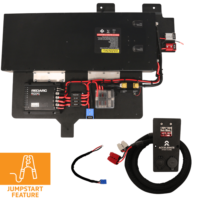 Accelerate Off-Grid Touring Dual Battery - Prado 250 Series - 220Ah Under Floor - With Jumpstart Feature