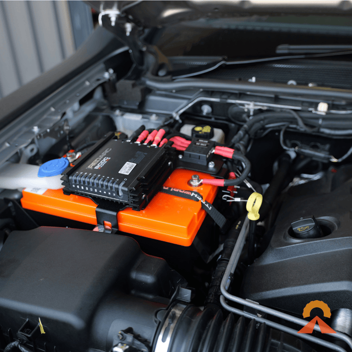 Accelerate Off-Grid Touring Dual Battery - Under Bonnet Dual Battery - Ford Ranger NextGen & Super Duty - Under Bonnet - Jumpstart Feature