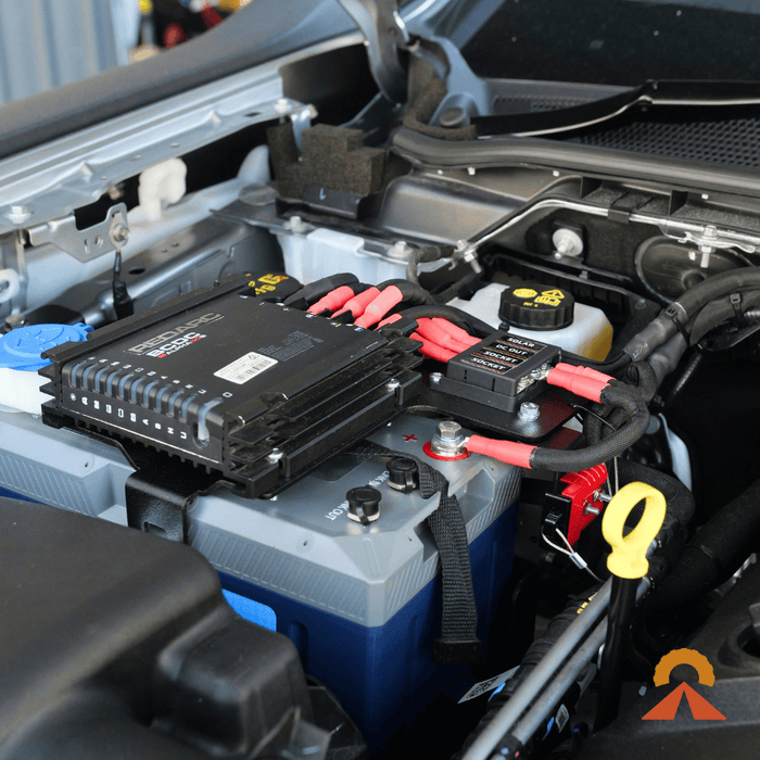 Accelerate Off-Grid Touring Dual Battery - Under Bonnet Dual Battery - Ford Ranger NextGen & Super Duty - Under Bonnet - Jumpstart Feature