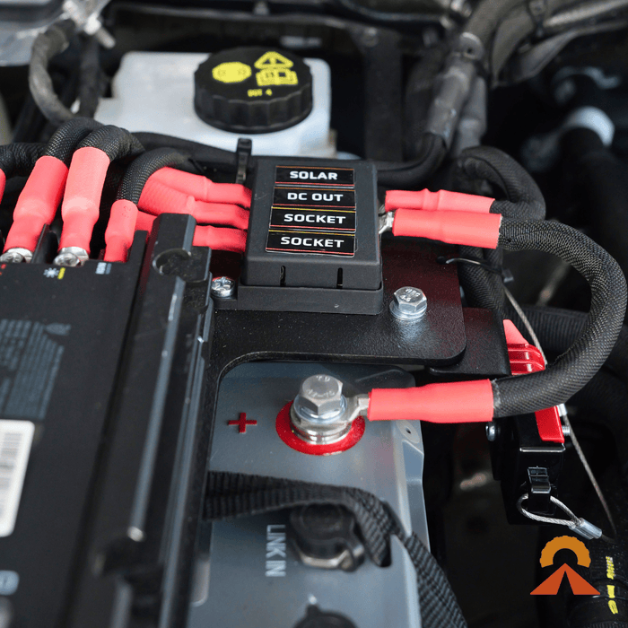 Accelerate Off-Grid Touring Dual Battery - Under Bonnet Dual Battery - Ford Ranger NextGen & Super Duty - Under Bonnet - Jumpstart Feature