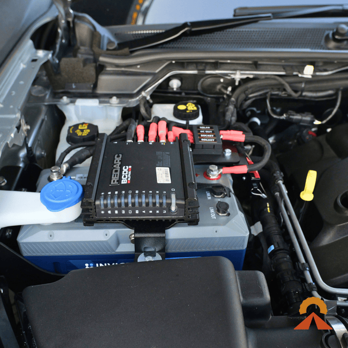 Accelerate Off-Grid Touring Dual Battery - Under Bonnet Dual Battery - Ford Ranger NextGen & Super Duty - Under Bonnet - Jumpstart Feature