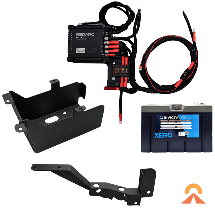 Accelerate Off-Grid Touring Dual Battery - Under Bonnet Dual Battery - Ford Ranger NextGen & Super Duty - Under Bonnet - Jumpstart Feature