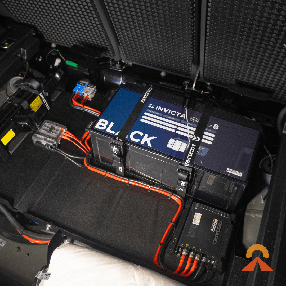 Accelerate Off-Grid Touring Dual Battery - Under Floor Dual Battery - Land Rover Defender - Underfloor - With Jumpstart Feature