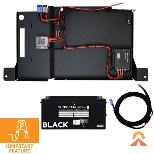 Accelerate Off-Grid Touring Dual Battery - Under Floor Dual Battery - Land Rover Defender - Underfloor - With Jumpstart Feature