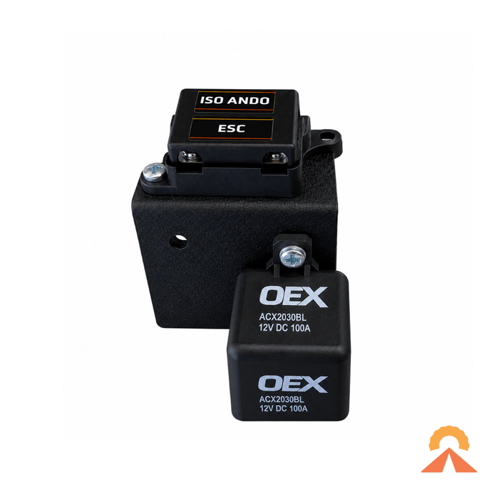 Accelerate Off-Grid Touring Fuse Bracket Bracket + 100A Relay +Single Midi Fuse Holder Relay & Fuse Mounting Bracket – Ford Super Duty, Next-Gen Ranger & Everest - Under Bonnet