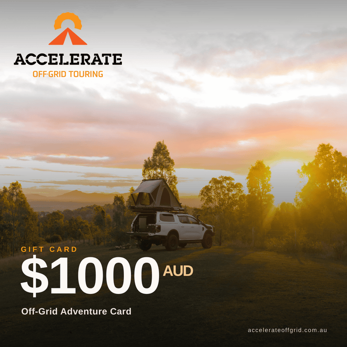 Accelerate Off-Grid Touring Gift Card $1,000.00 Off-Grid Adventure Card