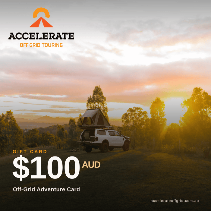 Accelerate Off-Grid Touring Gift Card $100.00 Off-Grid Adventure Card