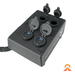 Accelerate Off-Grid Touring Socket Banks 2 x 12v + 2 x USB A/C + 2 x Grey Andersons / Yes - 30cm Tail Customisable 12v Power Distribution Box - Canopy, Tub & Universal Fitment