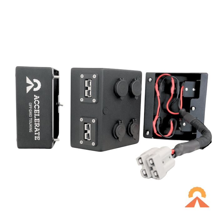 Accelerate Off-Grid Touring Socket Banks Customisable 12v Power Distribution Box - Canopy, Tub & Universal Fitment