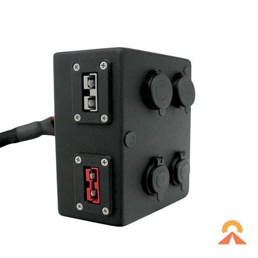 Accelerate Off-Grid Touring Socket Banks Customisable 12V Power Distribution Box - Land Rover Defender Underfloor Dual Battery Kit - Surface Mount
