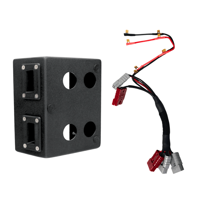 Accelerate Off-Grid Touring Socket Banks No Sockets - Socket Box Only / Yes - 30cm Tail Universal Socket Box with Solar - Universal Mount