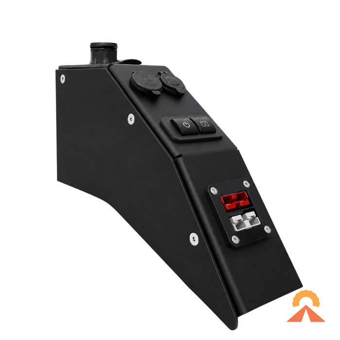 Accelerate Off-Grid Touring Socket Banks Passenger / Air Chuck Power Console - 79 Series LandCruiser - Dual Cab
