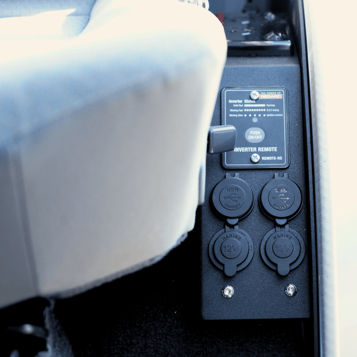 Accelerate Off-Grid Touring Socket Banks PRE-ORDER - Power Console - 79 Series LandCruiser - For Dual Battery System