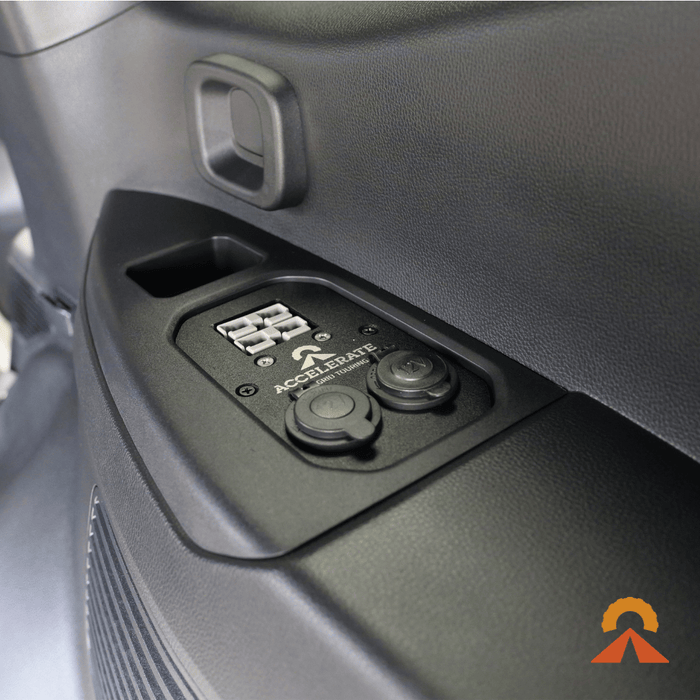 Accelerate Off-Grid Touring Socket Banks Socket Bank - 300 Series LandCruiser Hybrid - Rear Cup Holder