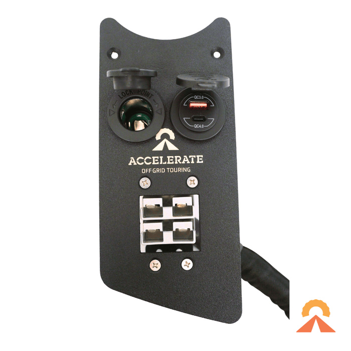 Accelerate Off-Grid Touring Socket Banks Socket Bank - MU-X 1st Gen - Rear Cup Holder