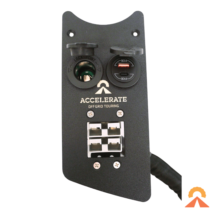 Accelerate Off-Grid Touring Socket Banks Socket Bank - MU-X 1st Gen - Rear Cup Holder