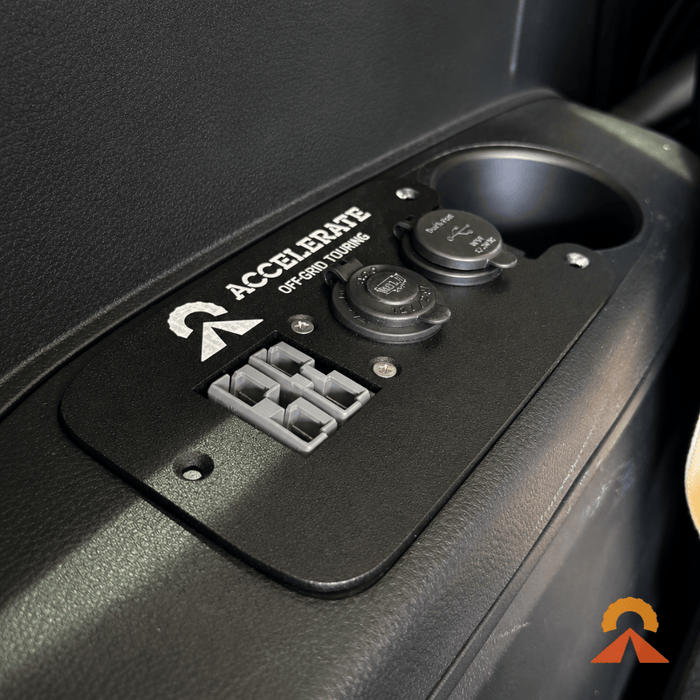 Accelerate Off-Grid Touring Socket Banks Socket Bank - MU-X 2nd Gen - Rear Cup Holder
