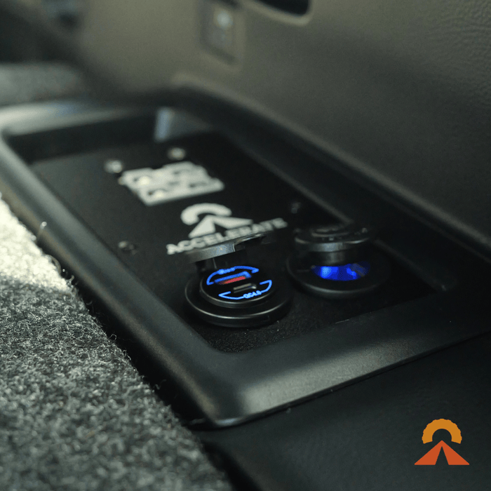 Accelerate Off-Grid Touring Socket Banks Socket Bank - Prado 250 Series - Rear Cup Holder