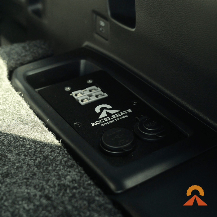 Accelerate Off-Grid Touring Socket Banks Socket Bank - Prado 250 Series - Rear Cup Holder