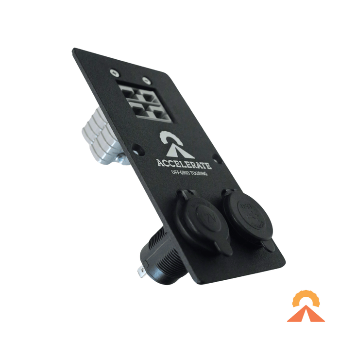 Accelerate Off-Grid Touring Socket Banks Socket Bank - Prado 250 Series - Rear Cup Holder