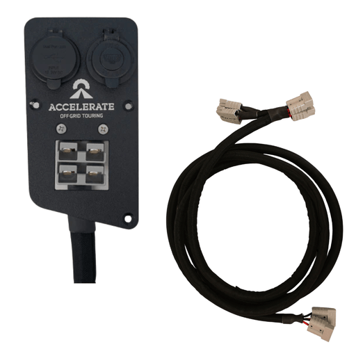Accelerate Off-Grid Touring Socket Banks Socket Bank + Y-Lead Bundle - 300 Series - Drivers Rear Cup Holder