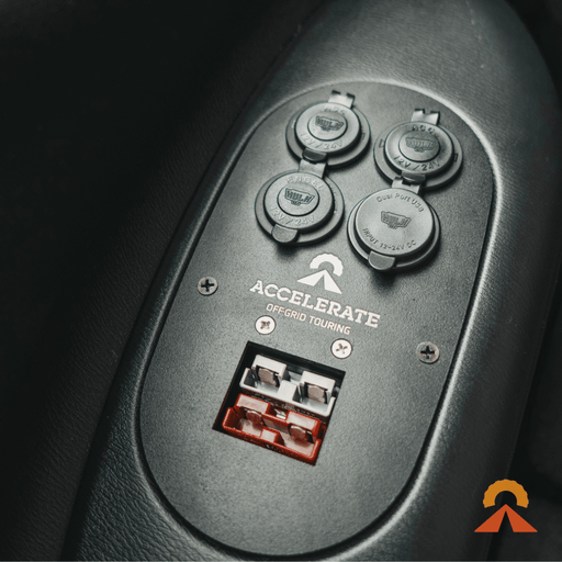 Accelerate Off-Grid Touring Socket Banks Socket Bank - Y62 Nissan Patrol - Rear Cup Holder