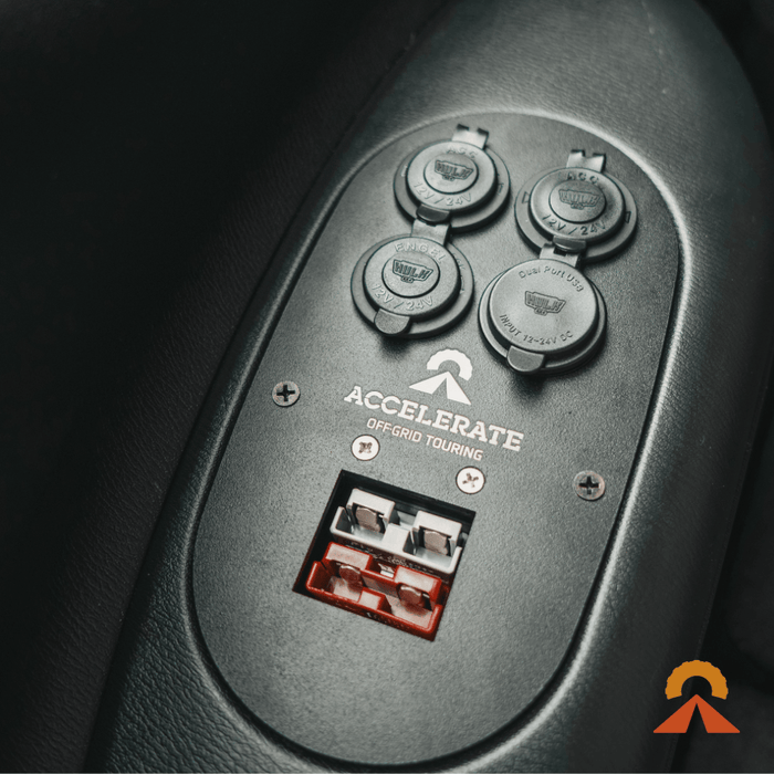 Accelerate Off-Grid Touring Socket Banks Socket Bank - Y62 Nissan Patrol - Rear Cup Holder