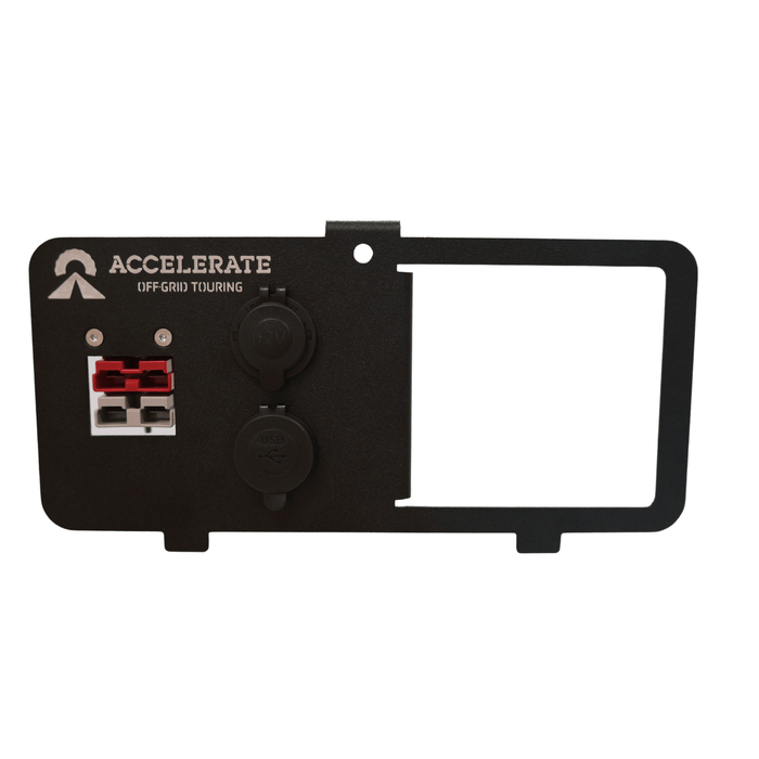 Accelerate Off-Grid Touring Socket Banks USB A/C + 12V Socket + 2 Grey Ando's - SB1 / No Socket Bank - 100 Series LandCruiser - Rear Compartment