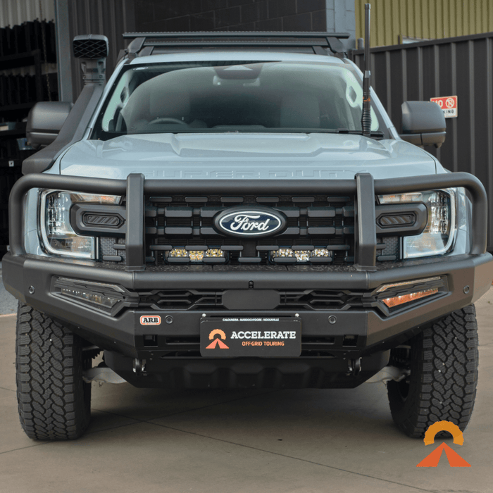 Accelerate Off-Grid Touring Spotlight Mount Lightbar Mount - Ford Ranger NextGen & Superduty - Behind Grille