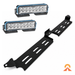 Accelerate Off-Grid Touring Spotlight Mount Narva 10" EX2 Light Bar Double Row x 2 Lightbar Mount - Ford Ranger NextGen & Superduty - Behind Grille