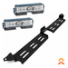 Accelerate Off-Grid Touring Spotlight Mount Narva 10" EX2-R Light Bar Double Row x 2 Lightbar Mount - Ford Ranger NextGen & Superduty - Behind Grille