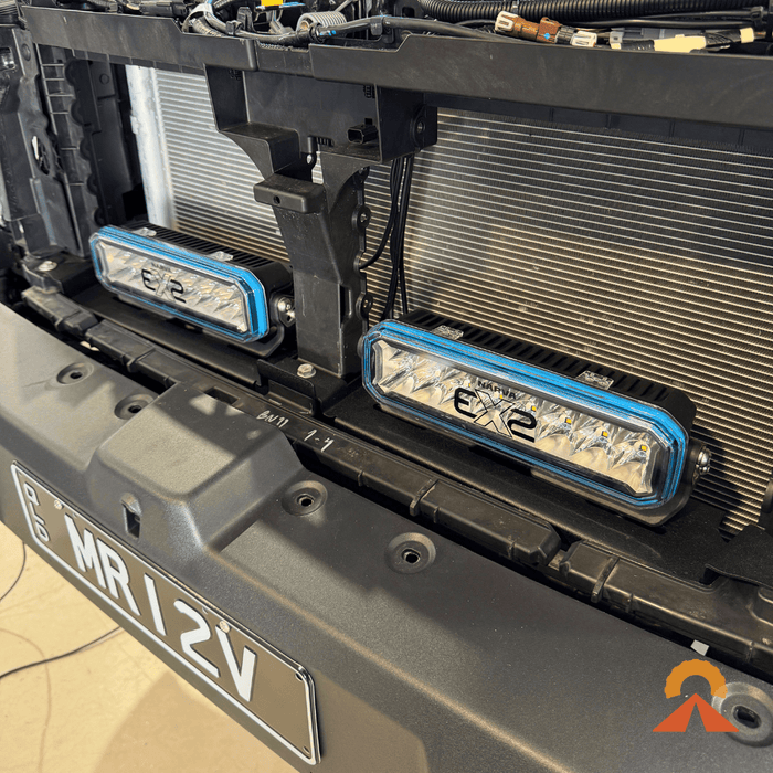 Accelerate Off-Grid Touring Spotlight Mount Spotlight/Lightbar Mount - Ford Ranger NextGen & Superduty - Behind Grille